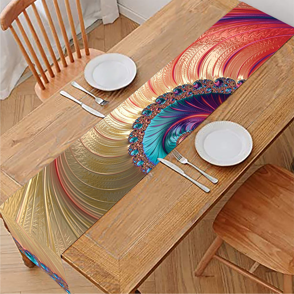 Infinite Fractal Print Table Runner