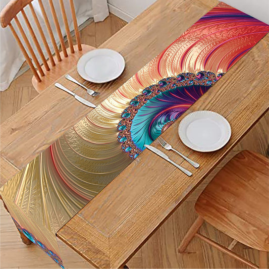 Infinite Fractal Print Table Runner