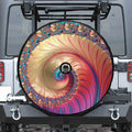 Infinite Fractal Print Tire Cover With Camera Hole