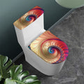 Infinite Fractal Print Toilet Lid And Tank Cover Set