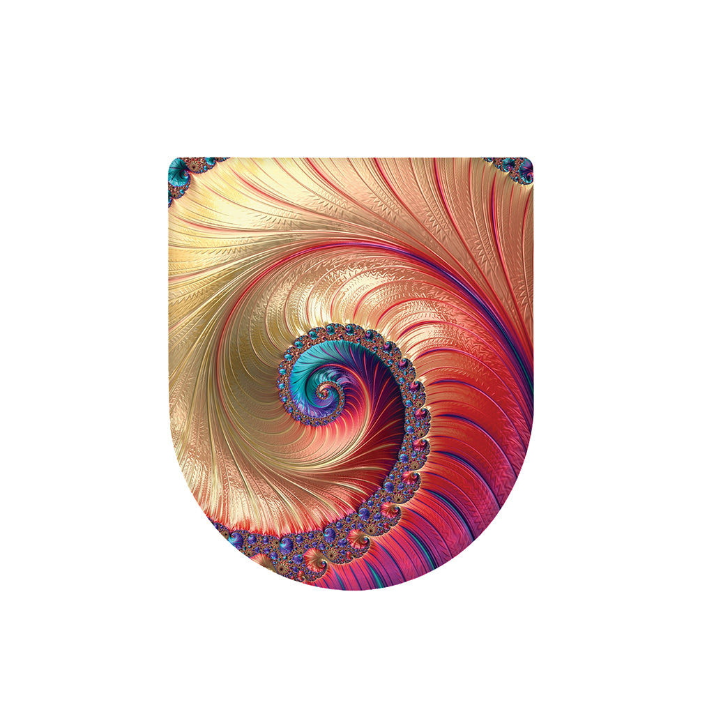 Infinite Fractal Print Toilet Lid Cover