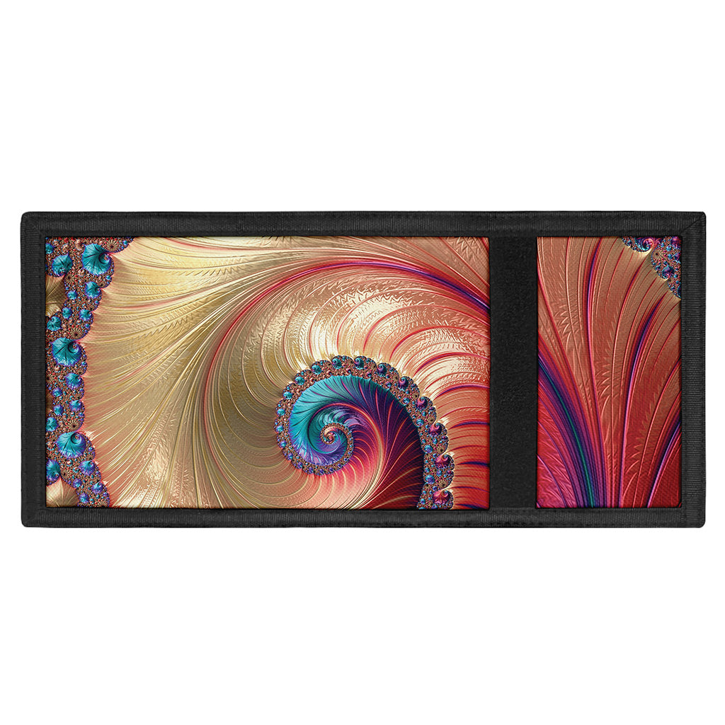 Infinite Fractal Print Trifold Wallet