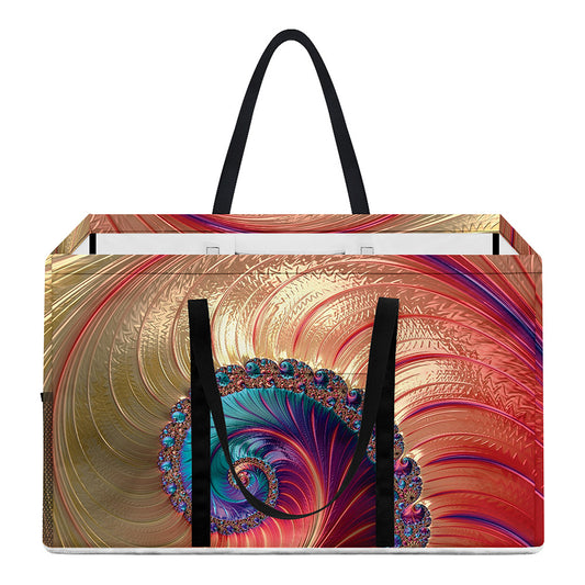 Infinite Fractal Print Utility Tote Bag