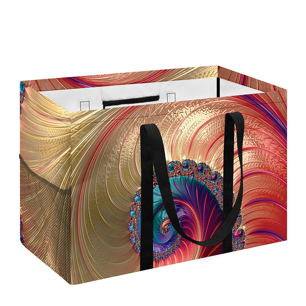 Infinite Fractal Print Utility Tote Bag