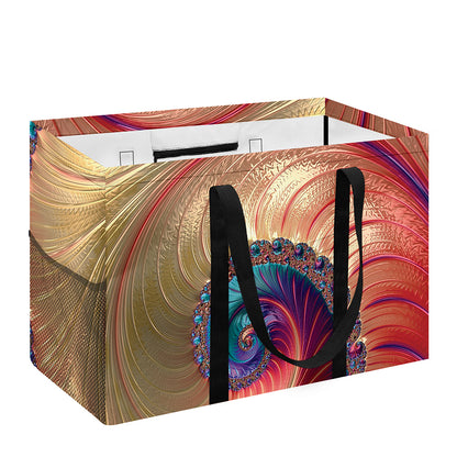 Infinite Fractal Print Utility Tote Bag