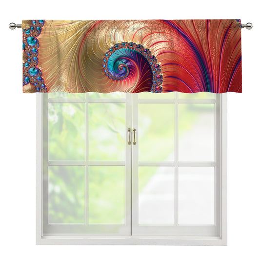Infinite Fractal Print Window Valance