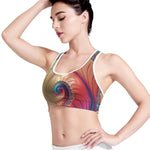Infinite Fractal Print Women's Sports Bra