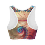 Infinite Fractal Print Women's Sports Bra