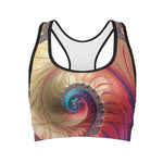 Infinite Fractal Print Women's Sports Bra