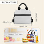 Tropical Zebra Giraffe Pattern Print Insulated Lunch Bag