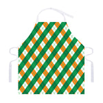 Irish Argyle Pattern Print Adjustable Apron