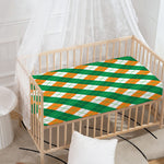 Irish Argyle Pattern Print Baby Crib Sheet