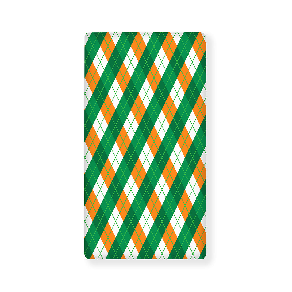 Irish Argyle Pattern Print Baby Crib Sheet