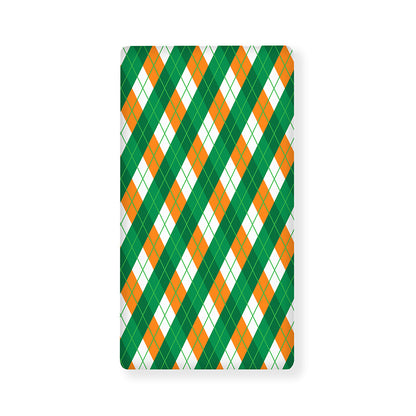 Irish Argyle Pattern Print Baby Crib Sheet