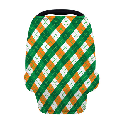 Irish Argyle Pattern Print Baby Seat Cover