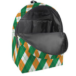Irish Argyle Pattern Print Backpack