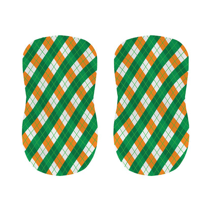 Irish Argyle Pattern Print Bar Stool Covers