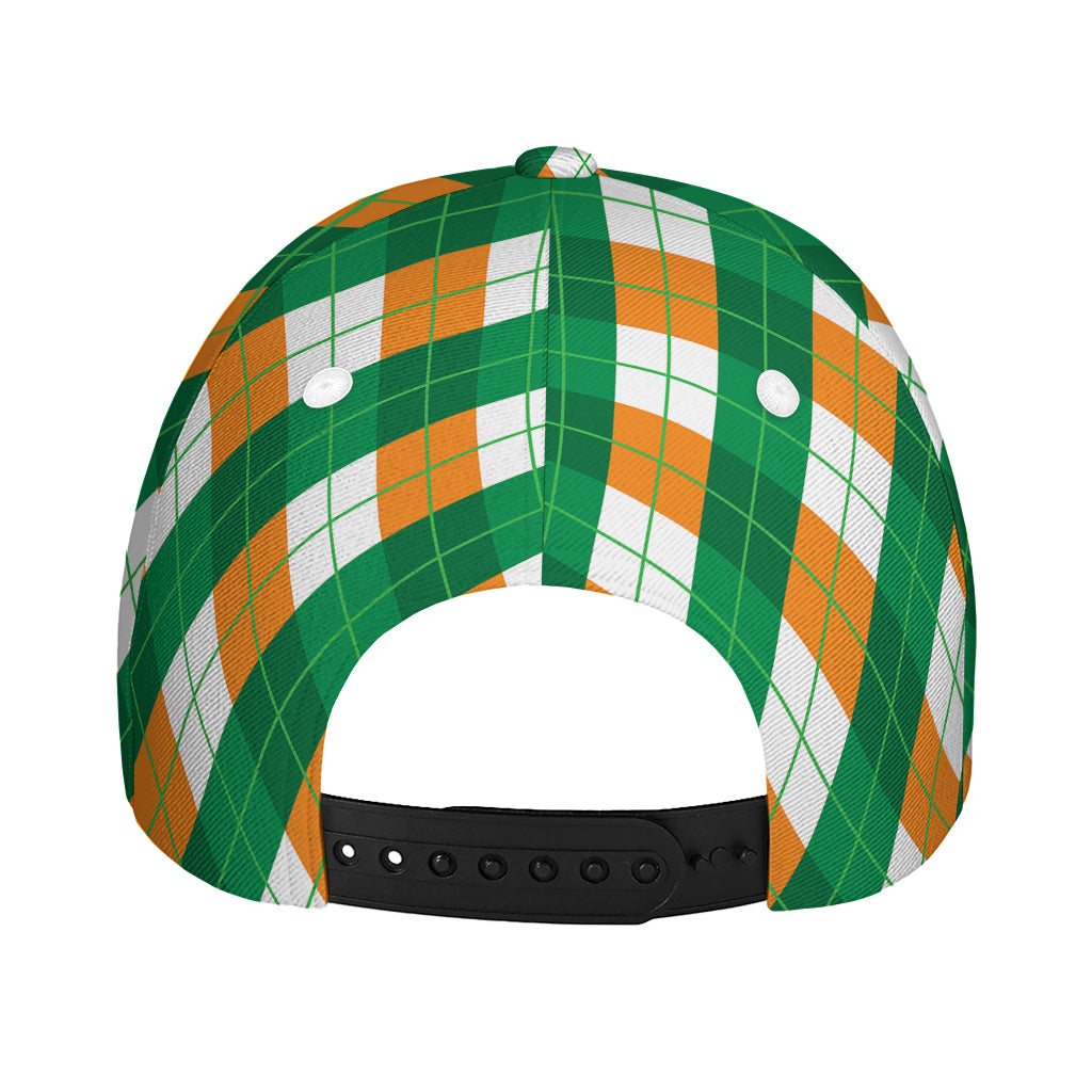 Irish Argyle Pattern Print Baseball Cap