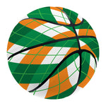 Irish Argyle Pattern Print Basketball
