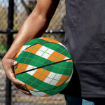 Irish Argyle Pattern Print Basketball