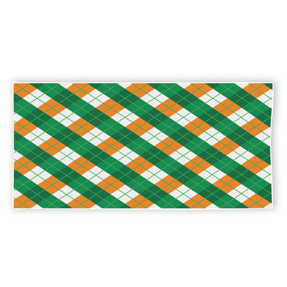 Irish Argyle Pattern Print Beach Towel