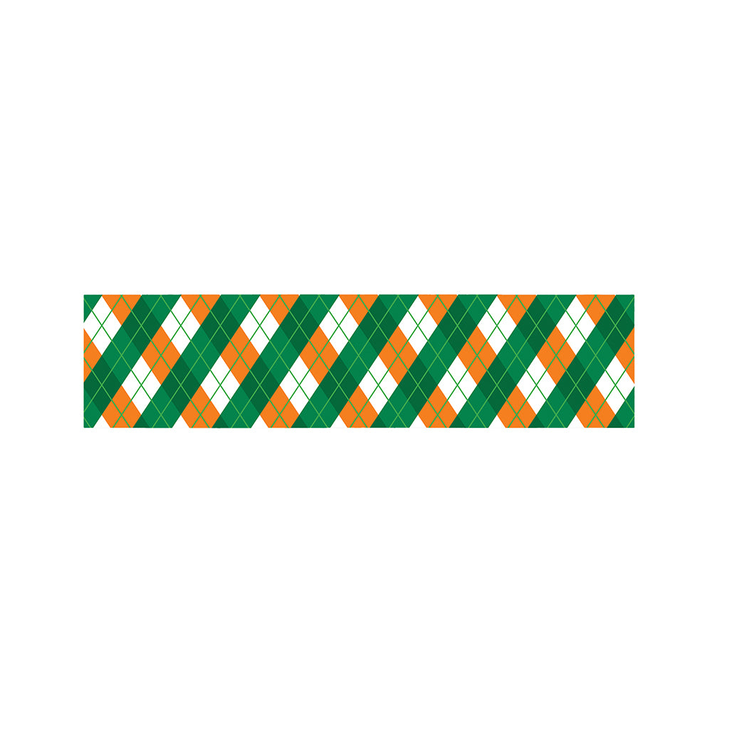 Irish Argyle Pattern Print Bed Runner