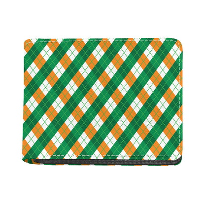 Irish Argyle Pattern Print Bifold Wallet