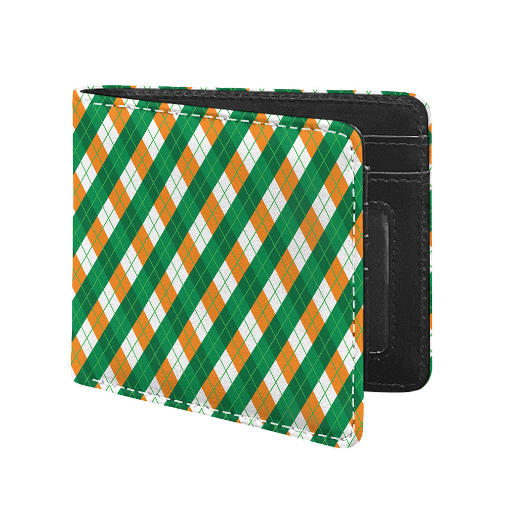 Irish Argyle Pattern Print Bifold Wallet