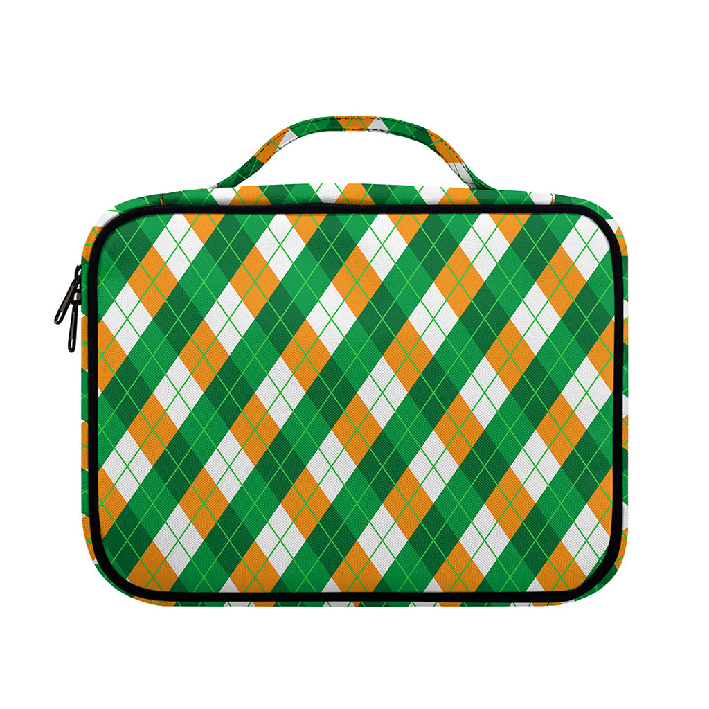 Irish Argyle Pattern Print Briefcase Bible Bag