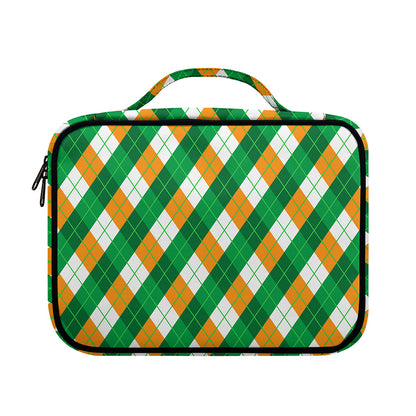 Irish Argyle Pattern Print Briefcase Bible Bag