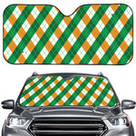 Irish Argyle Pattern Print Car Windshield Sun Shade