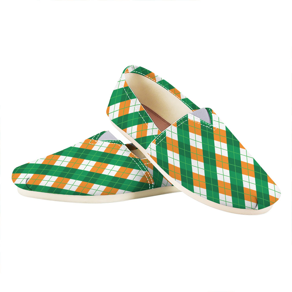 Irish Argyle Pattern Print Casual Shoes