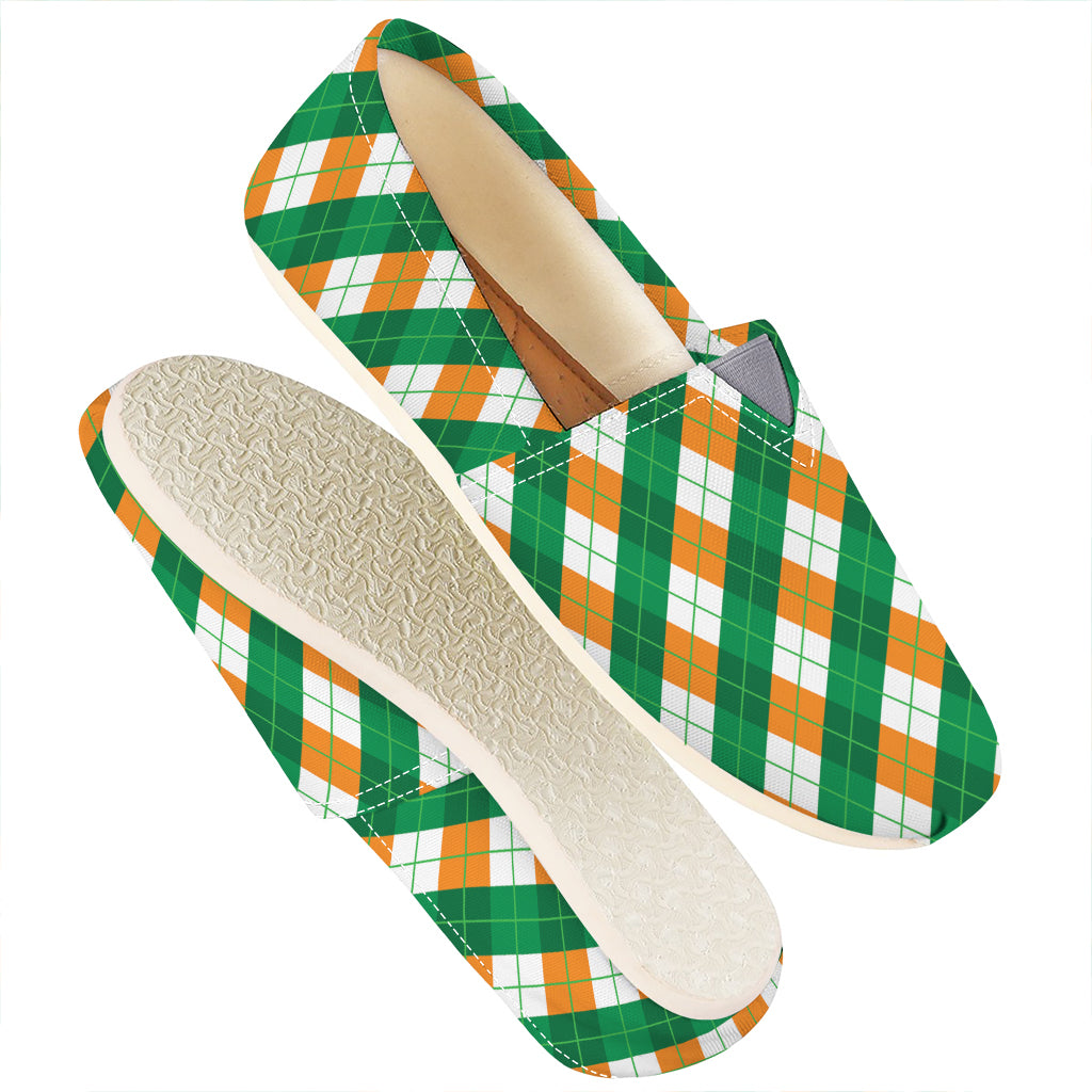 Irish Argyle Pattern Print Casual Shoes
