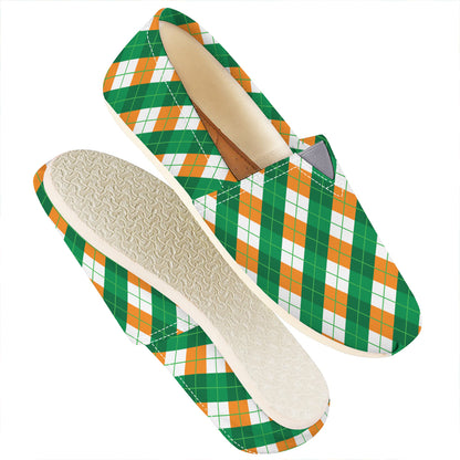 Irish Argyle Pattern Print Casual Shoes
