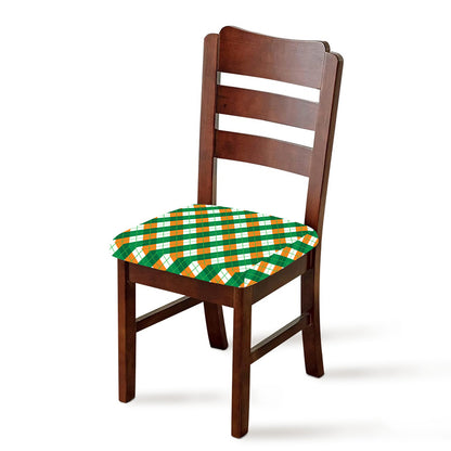 Irish Argyle Pattern Print Chair Cushion Cover