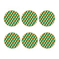 Irish Argyle Pattern Print Coaster Set