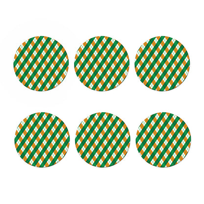 Irish Argyle Pattern Print Coaster Set