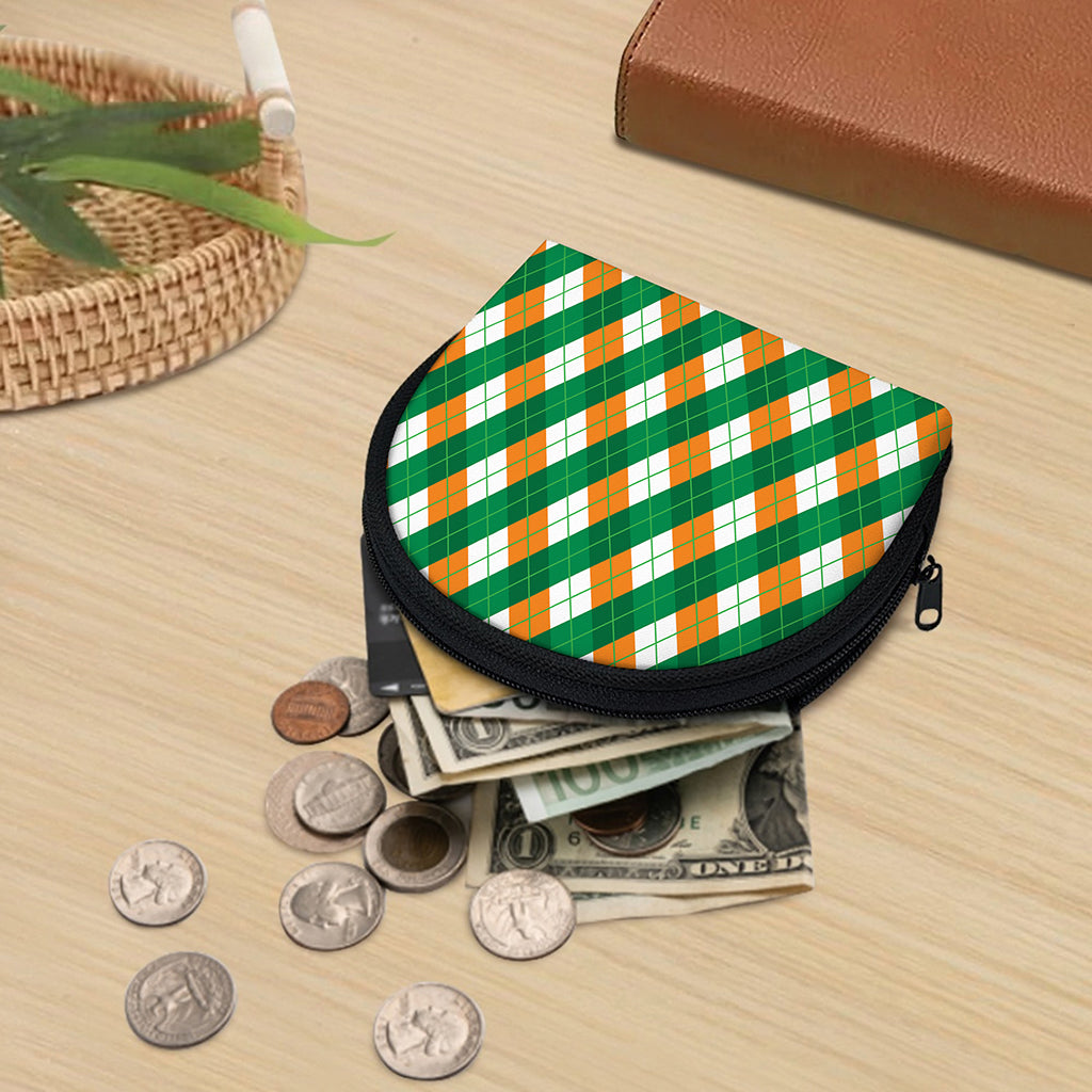 Irish Argyle Pattern Print Coin Purse