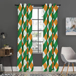 Irish Argyle Pattern Print Curtain