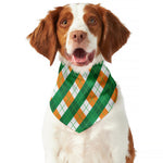 Irish Argyle Pattern Print Dog Bandana