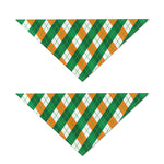 Irish Argyle Pattern Print Dog Bandana