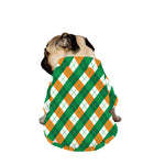 Irish Argyle Pattern Print Dog Zip Up Jacket
