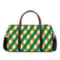 Irish Argyle Pattern Print Duffel Bag
