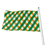 Irish Argyle Pattern Print Flag