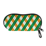 Irish Argyle Pattern Print Glasses Case