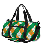 Irish Argyle Pattern Print Gym Bag
