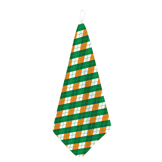 Irish Argyle Pattern Print Hand Towel