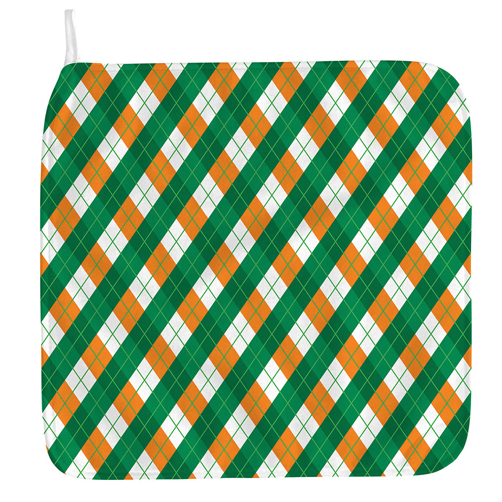 Irish Argyle Pattern Print Hand Towel