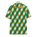 Irish Argyle Pattern Print Hawaiian Shirt