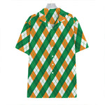Irish Argyle Pattern Print Hawaiian Shirt
